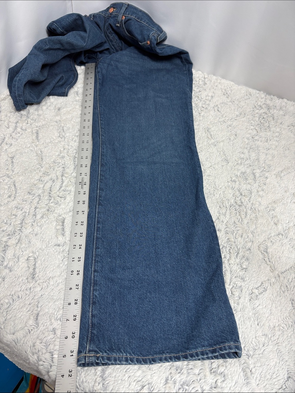 J. Crew 90’s Wide Leg High Rise Denim Jeans waist 29 - Picture 4 of 8